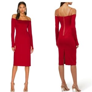 Alice + Olivia Off the shoulder Knee-Length Dress w/ Tags NWT